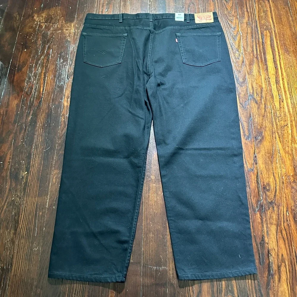 NWT Levis 550‎ Jeans Mens 48x30 Black Relaxed Fit Big & Tall Denim 100% Cotton